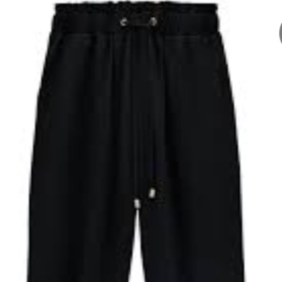 ZARA Black  Paperbag Elastic Waistband Jogger Pants - Picture 8 of 16